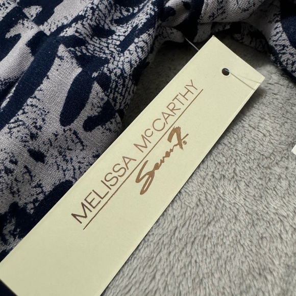 Melissa McCarthy Seven7 Womens Plus Animal Print High-Low Peplum Top Siz… - Picture 8 of 12